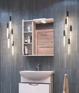 Зеркало-шкаф с подсветкой Vigo Callao z.CAL.60.L.El 60 см белый